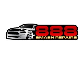 888 Smash Repairs logo design by daywalker