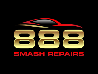 888 Smash Repairs logo design by cintoko