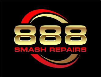 888 Smash Repairs logo design by cintoko