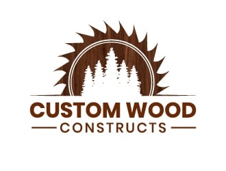 Custom Wood Constructs logo design by aryamaity