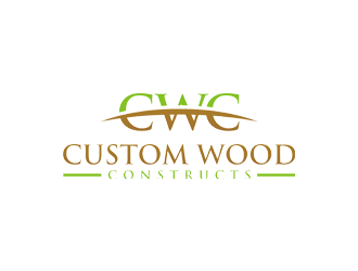 Custom Wood Constructs logo design by Rizqy