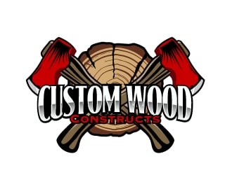 Custom Wood Constructs logo design by AamirKhan