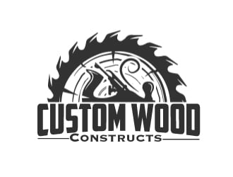 Custom Wood Constructs logo design by AamirKhan