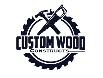 Custom Wood Constructs logo design by AamirKhan