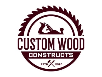 Custom Wood Constructs logo design by cikiyunn