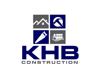 KHB Construction or Kitchen   Home   Bath inc  logo design by AamirKhan