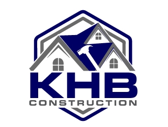 KHB Construction or Kitchen   Home   Bath inc  logo design by AamirKhan