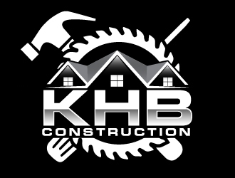 KHB Construction or Kitchen   Home   Bath inc  logo design by AamirKhan