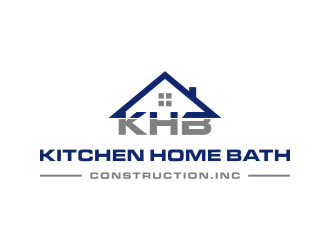 KHB Construction or Kitchen   Home   Bath inc  logo design by Abhinaya_Naila