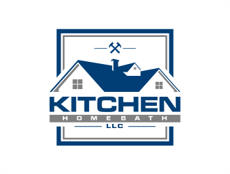 KHB Construction or Kitchen   Home   Bath inc  logo design by evdesign