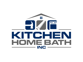 KHB Construction or Kitchen   Home   Bath inc  logo design by ingepro