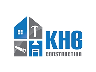 KHB Construction or Kitchen   Home   Bath inc  logo design by logoguy