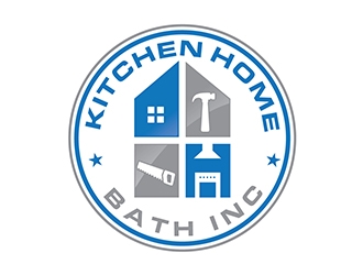 KHB Construction or Kitchen   Home   Bath inc  logo design by logoguy