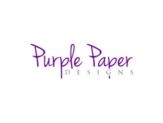 Purple Paper Designs logo design by bombers