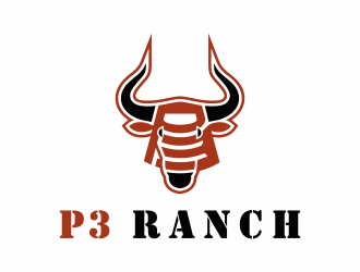 P 3 Ranch logo design by Renaker