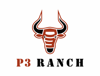 P 3 Ranch logo design by Renaker