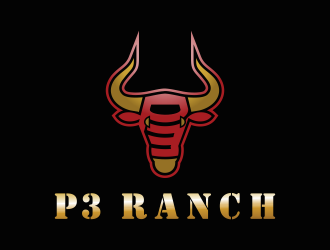 P 3 Ranch logo design by Renaker