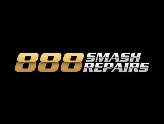 888 Smash Repairs logo design by lexipej