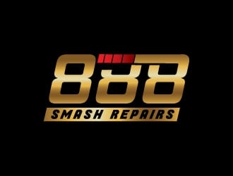 888 Smash Repairs logo design by Webphixo