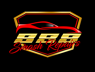 888 Smash Repairs logo design by 3Dlogos