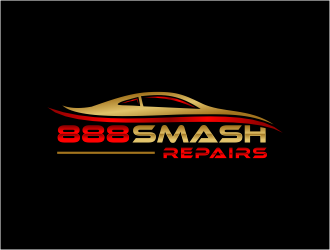 888 Smash Repairs logo design by FloVal