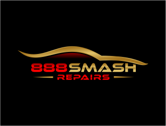 888 Smash Repairs logo design by FloVal