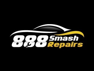 888 Smash Repairs logo design by sanworks