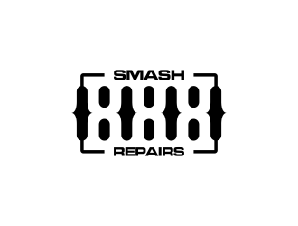 888 Smash Repairs logo design by goblin