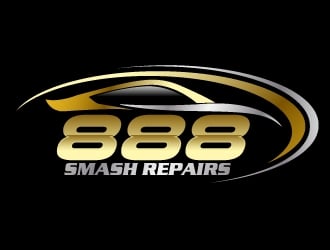 888 Smash Repairs logo design by jaize