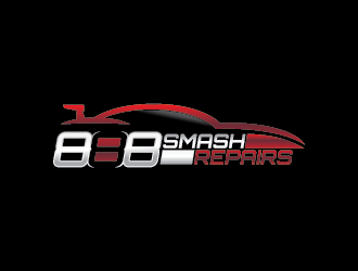 888 Smash Repairs logo design by enan+graphics