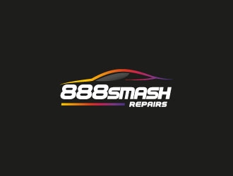 888 Smash Repairs logo design by crazher