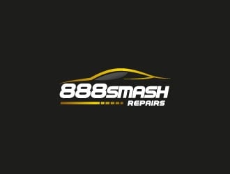 888 Smash Repairs logo design by crazher