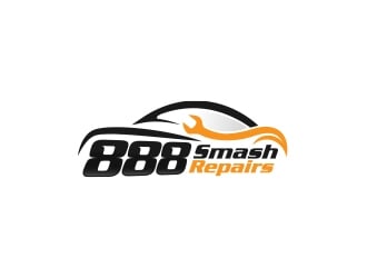 888 Smash Repairs logo design by Eliben