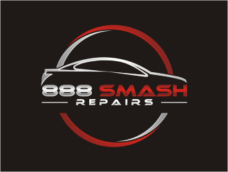 888 Smash Repairs logo design by bunda_shaquilla