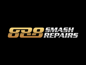 888 Smash Repairs logo design by lexipej