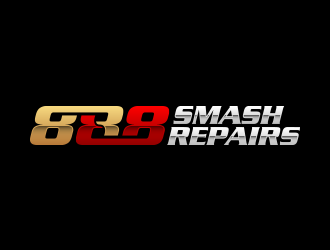 888 Smash Repairs logo design by lexipej