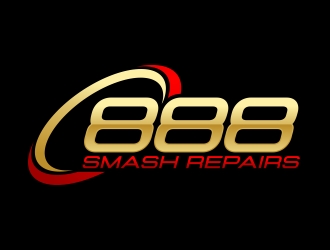 888 Smash Repairs logo design by ekitessar