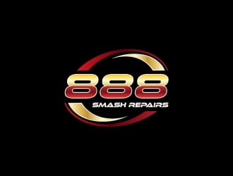 888 Smash Repairs logo design by pradikas31