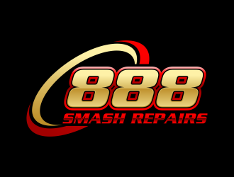 888 Smash Repairs logo design by ekitessar