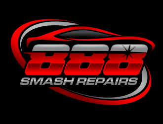 888 Smash Repairs logo design by agus