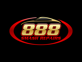 888 Smash Repairs logo design by ekitessar