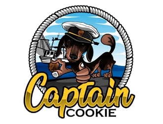 Captain Cookie logo design by DreamLogoDesign