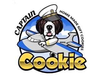 Captain Cookie logo design by DreamLogoDesign