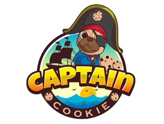 Captain Cookie logo design by DreamLogoDesign