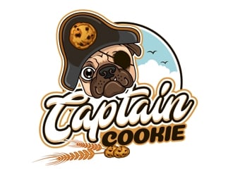 Captain Cookie logo design by DreamLogoDesign