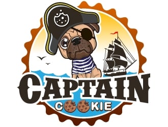 Captain Cookie logo design by Suvendu