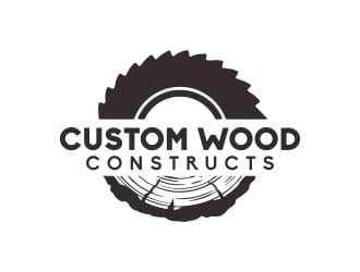 Custom Wood Constructs logo design by harno