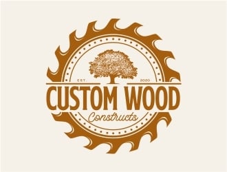 Custom Wood Constructs logo design by Alfatih05