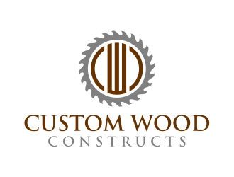 Custom Wood Constructs logo design by cintoko