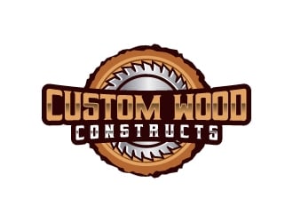 Custom Wood Constructs logo design by uttam